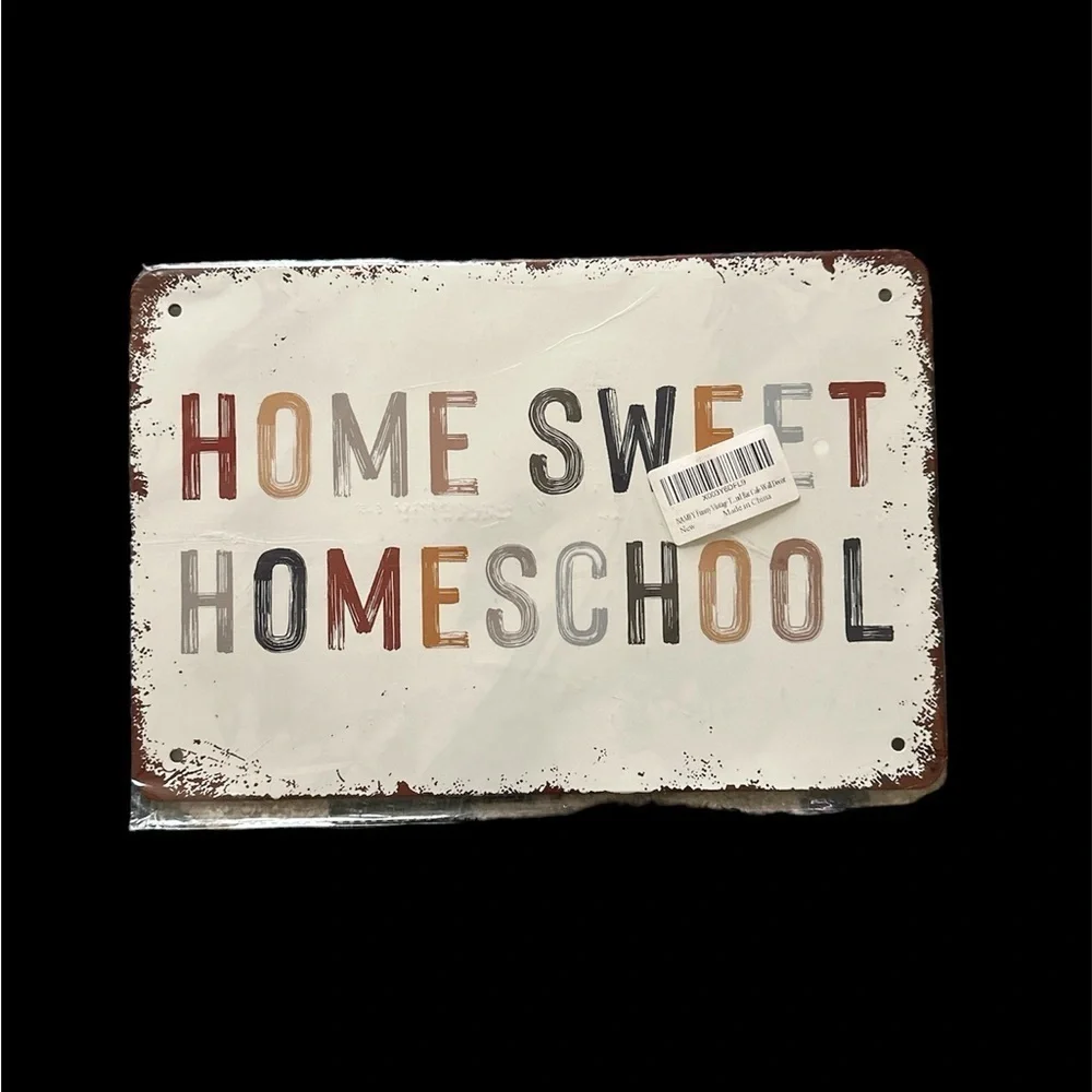 Tin Wall Decor Home School *Firm*
